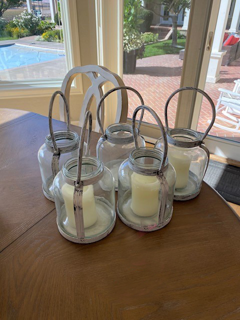 white lanterns